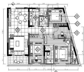 [深圳]大师级六套经典四居样板施工图