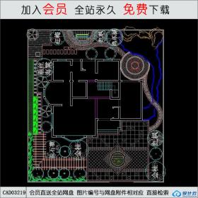 别墅内部庭院设计CAD