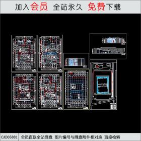 商场平立面图CAD