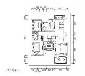新中式-独栋别墅设计CAD施工图（含效果图）