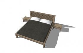 床头柜，床组合2