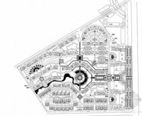 [长春]某阳光居住区规划总平面图