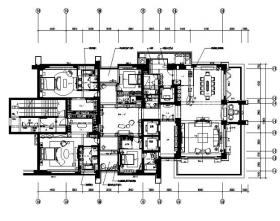 [广东]现代风格样板房CAD施工图（含效果图）