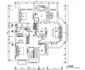 [江苏]欧式雅致奢华独栋别墅设计施工图（附效果图）