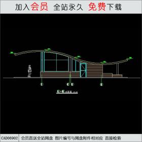 现代大门2CAD