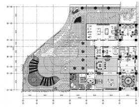 办公楼屋顶花园景观全套CAD施工图