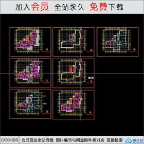 CAD04525高层户型设计方案CAD