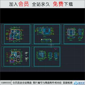 105平方商品房装修图CAD