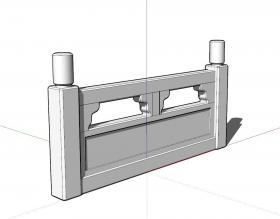栏杆围栏SU模型 (62)