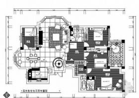 休闲四居室样板房装修图
