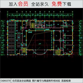 五层图书馆建筑设计 CAD