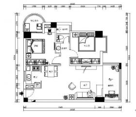 现代二居设计施工图（含实景）