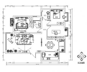 新中式样板房设计CAD施工图（含效果图）