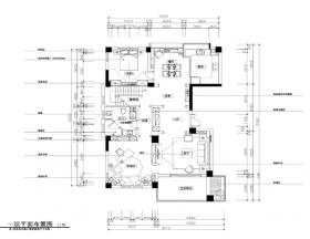 253平美式风格五居室住宅装修施工图+效果图