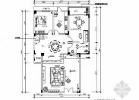 260㎡仿古中式跃层室内装修施工图（含效果）