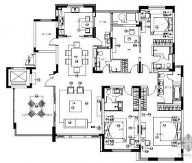 [苏州]四居C1型样板房施工图