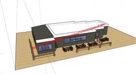 NO01345茶室茶餐厅建筑方案设计su模型和cad图纸