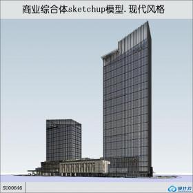 SU00646办公楼商业综合体,现代风格,34层