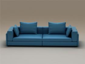 单个现代简约沙发3Dmax模型 (12)
