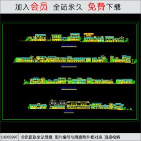 某步行街规划图. [CAD