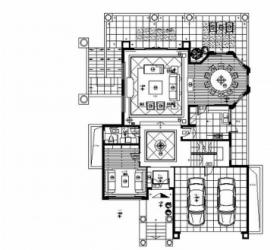 [南京]温馨简约二层小别墅装修设计CAD施工图（含物料明...