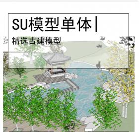 古典园林古建模型SU