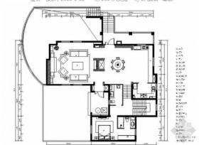 [山东]美式古典别墅样板间室内施工图（含实景照片）