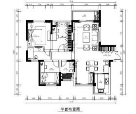 [江苏]地中海风格样板房设计CAD施工图（含效果图）