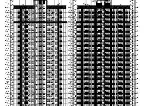 [安徽]10栋全专业高层塔式住宅及商业施工图（含车库人...