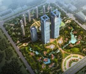 [黑龙江]城市绿肺金融产业园景观优化提升设计方案（含三...