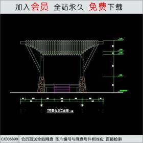 T型舞台大门CAD