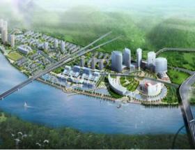 [广东]滨水生态城市景观设计方案（赠市政说明+总体规...