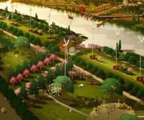 [江苏]生态游憩型滨河景观带规划设计方案