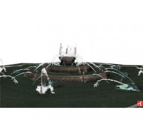 景观喷泉SU模型 (6)