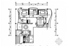 [郑州]三室两厅样板房E2户型施工图