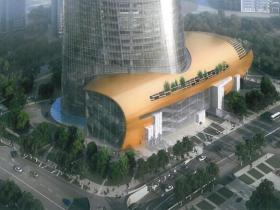 580米超高层现代风格玻璃幕墙办公塔楼设计方案文本SOM事...