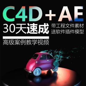 T423 c4d高级案例教程 c4d教程案例30天突破AE+C4D 物超所值