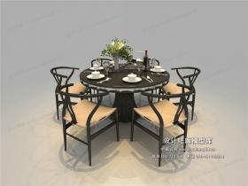 中式餐桌3Dmax模型 (8)