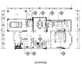 [重庆]英伦风格别墅样板房设计CAD施工图（含效果图）