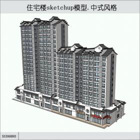 SU06880住宅楼，东方新古典，12+18层