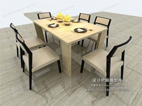中式餐桌3Dmax模型 (17)