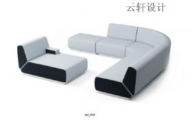 3D模型组合沙发单体3Dmax模型库室内设计素材国外3d模型库
