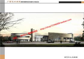 NO01691广西艺术学院演艺中心设计项目cad图纸各层平面图效...