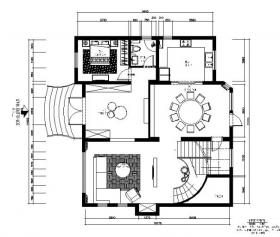 现代风格别墅样板房设计CAD施工图（含效果图）