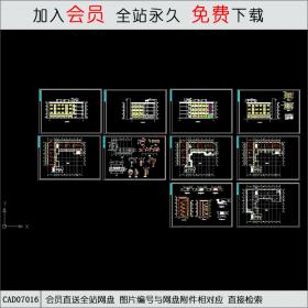 理工学校全套建筑图CAD