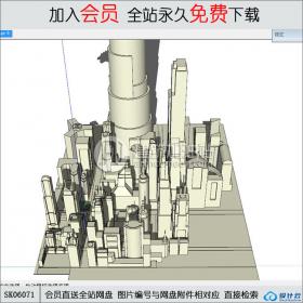 SK06071城市规划 su模型