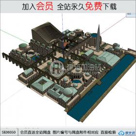 SK06050城市规划 su模型