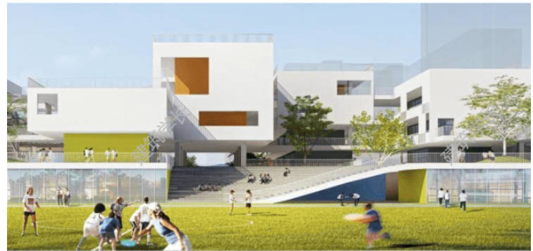 全新9套学校建筑设计文本合集 多高层滨水鱼骨状 幼儿园 -1