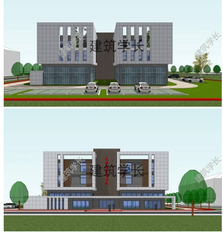 大学生活动中心建筑设计方案文本CAD总平面图纸SU模型素材-1