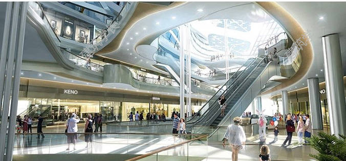 购物中心商业综合体室内设计商场室内效果图后期PSD分层素材-1